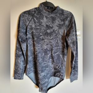 Lululemon swim, high neck, long sleeve, zipper-pull back, NWOT, never worn $50